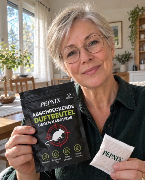 Ingrid Dahl mit Pepnix-Duftbeuteln